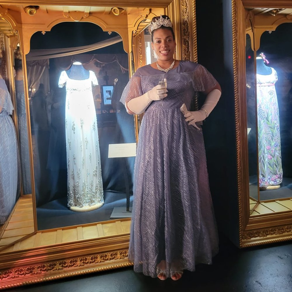 Cloak Sleeve Ruffle Trim Mesh Dress